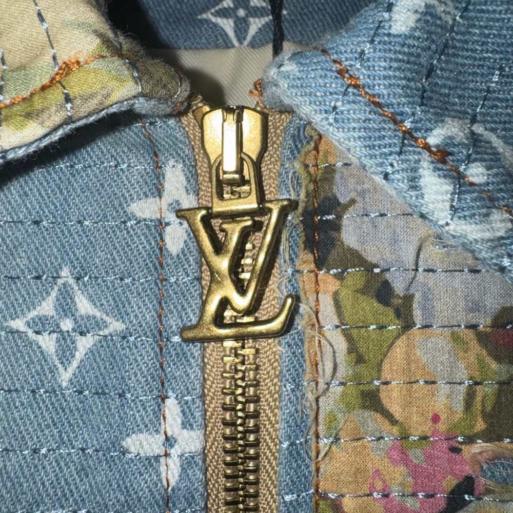 Custom Louis Vuitton Patchwork Denim Jacket - Picture 5 of 6
